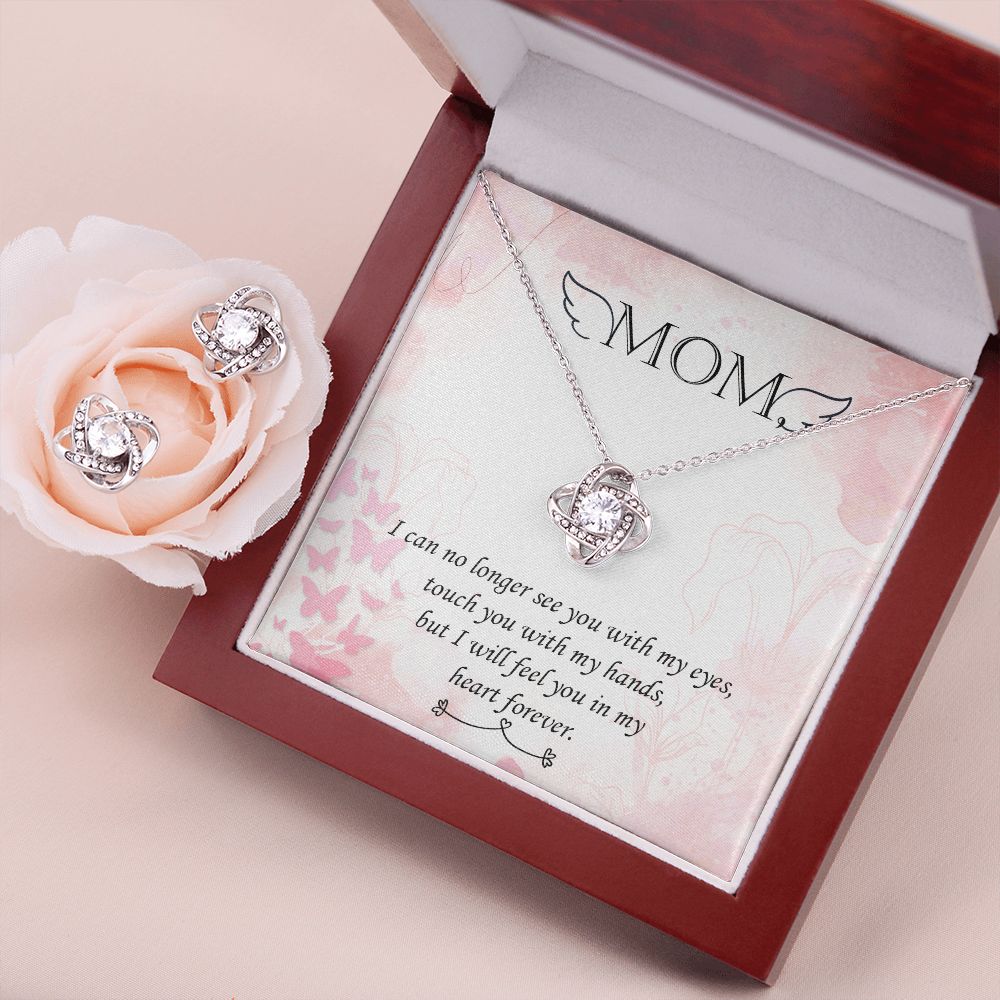I can no longer Love Knot Earring & Necklace Set