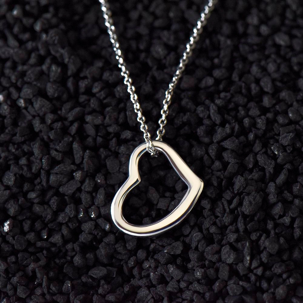 To My Wife Happy Anniversary My Love beautiful Delicate Heart Necklace