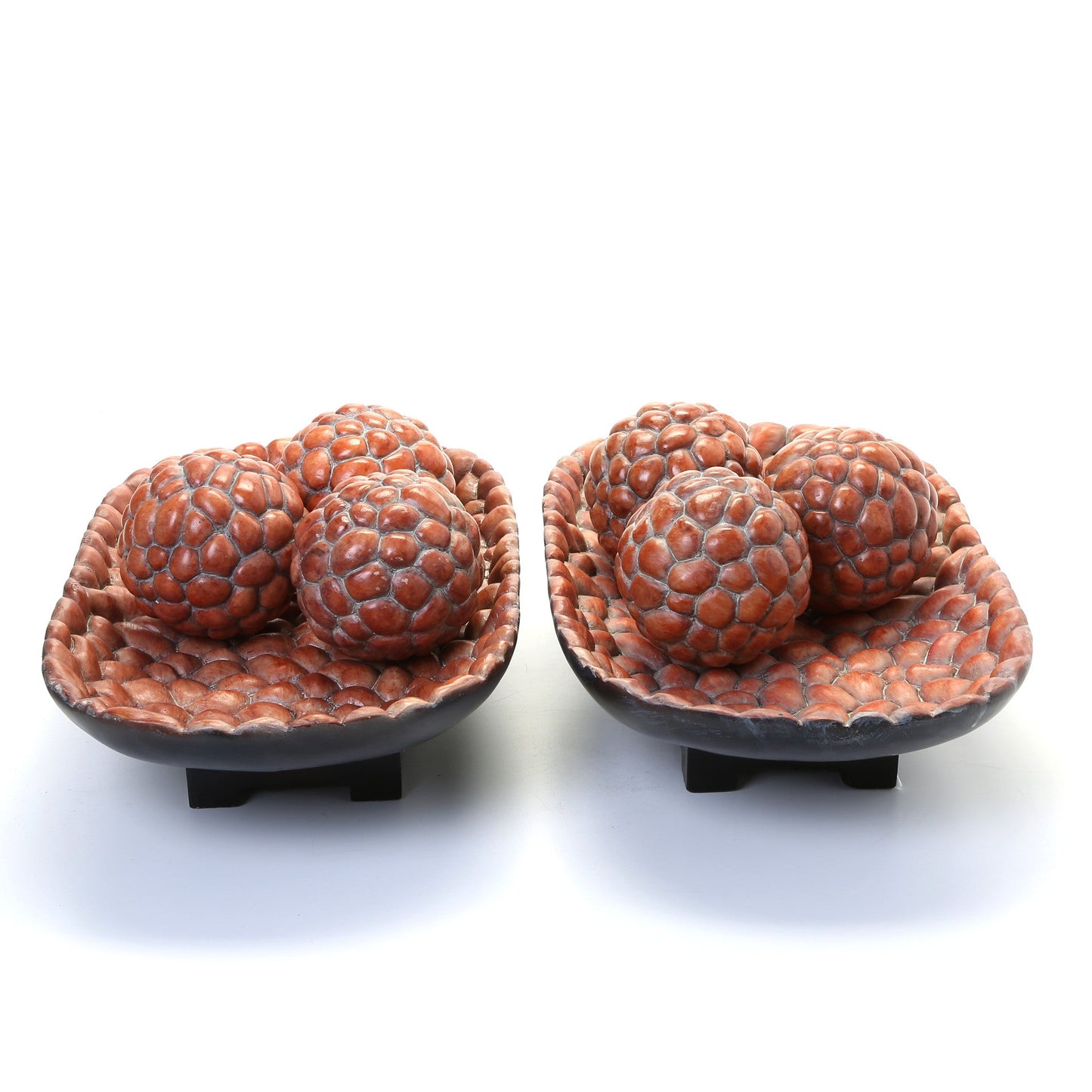 4 in. Bowl with 3 Piece Spheres for Home Decoration
