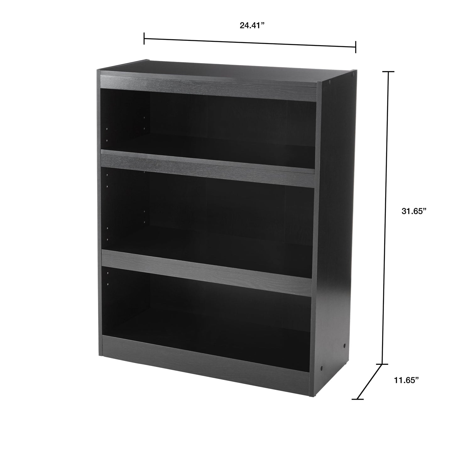 Framed 3-Shelf Bookcase