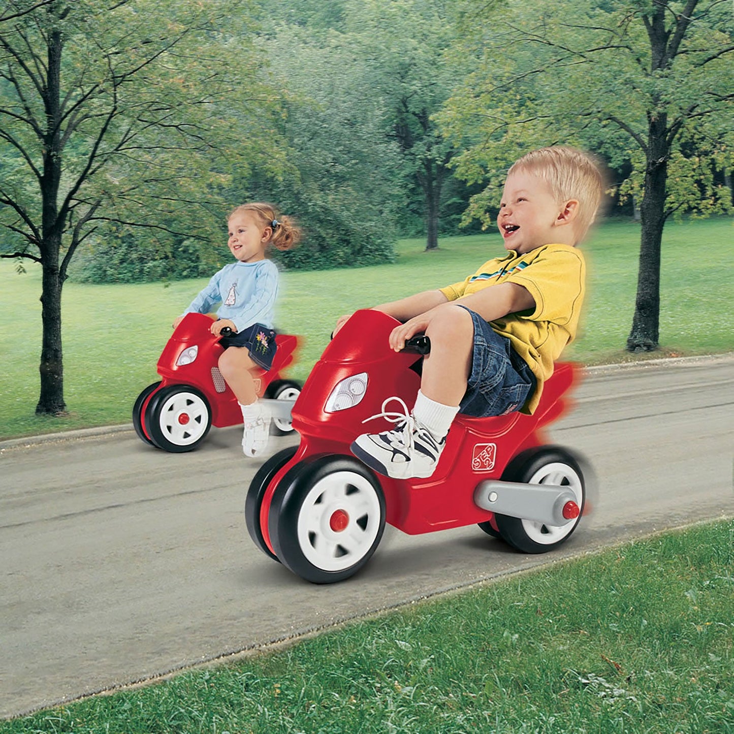Motorcycle Ride-On for Kids, Red