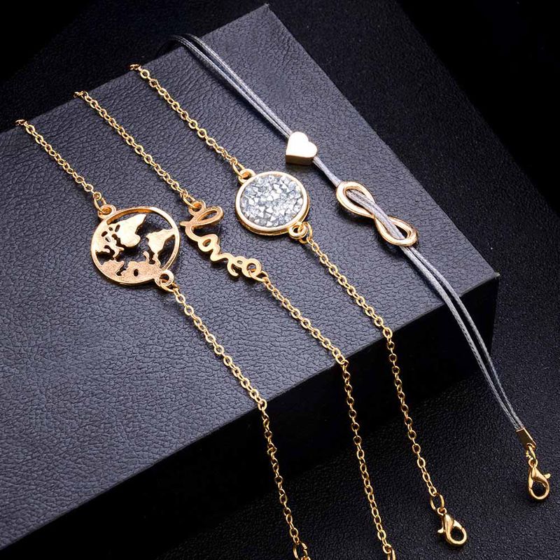 5 Pcs Jewelry Set, Boho Layered Beaded Woven Bracelet for Women