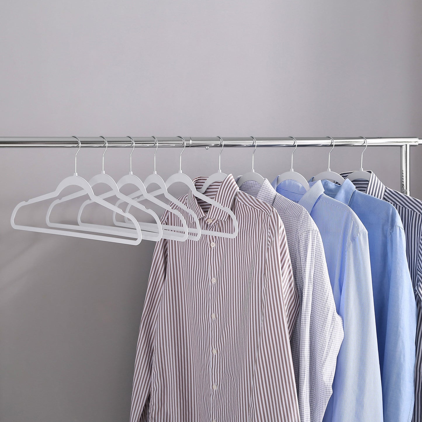 Slim Clothes Hangers, 10 Pack, White