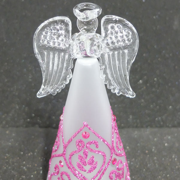 6-inch Glass Birthstone Color Changing Angel Figurine