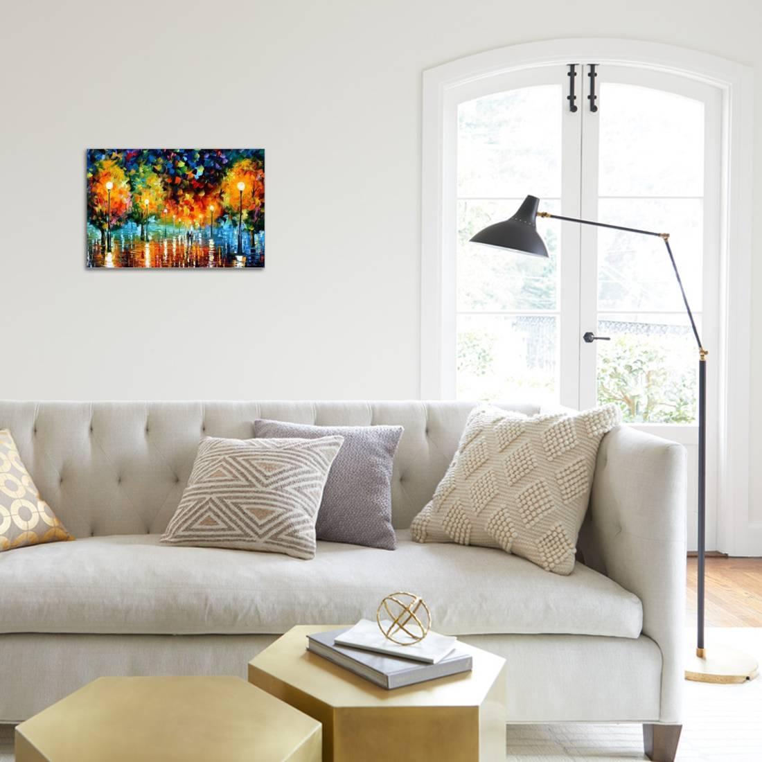 Storm Of Happiness Stretched Canvas Print Wall Home Decoration