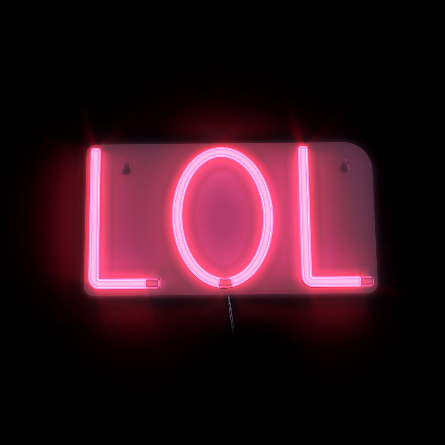 Neon LED Hanging Wall Art LOL - Pink
