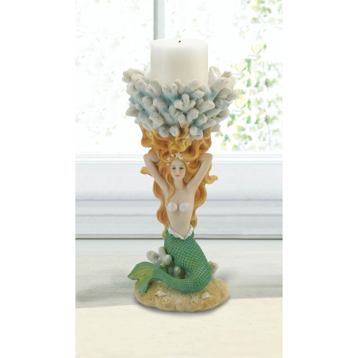 Dragon Crest Grand Mermaid Candleholder