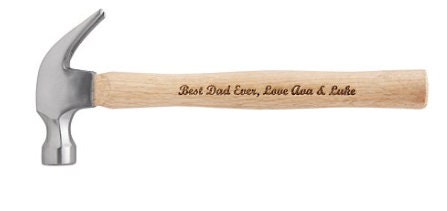 Personalized Hard Wood Hammer, Custom Engraved Funny or Heartfelt Message, Christmas Gifts, Gifts for Men, Gifts for Him