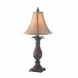 Pineapple Vintage Table Lamp | Night Light for Kids Room Bedroom House Bedside | Rustic Nightstand Home Office Reading Lights, 23.5" Tall