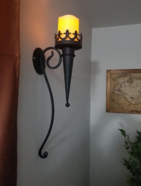 Gothic Candle Holder Sconce, Set of 2 Medieval Wall Lighting Living Room, Bedroom, Hallway, Outdoor Patio Night Light, Christmas Gift Ideas