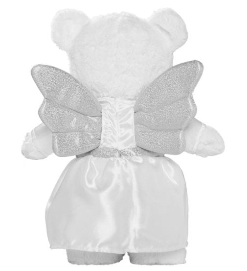 Personalized Guardian Angel Bear, Baptism Gift for Boys and Girls, Christian Newborn Baby Gift, Religious Keepsake Toy with Sparkling Wings