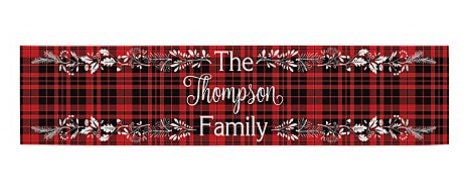 Christmas Table Runner, Red and Black Buffalo Plaid Seasonal Winter Holiday Kitchen Dining Table Decoration for Home Party, 16″x70″