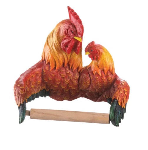 Farmhouse Bathroom Toilet Paper Holder, Gift For Farm Parents, Rustic Country Home Decoration, 8" High