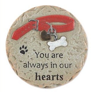 Pet Memorial Stone, Grave Marker, Dog or Cat Memorial Headstone, Sympathy & Pet Loss Gift for Garden Lawn, 3 Designs