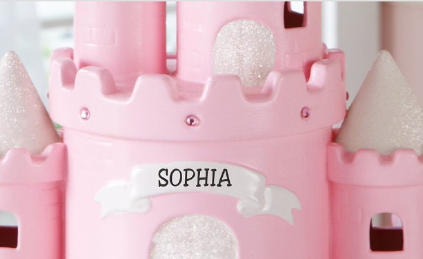 Princess Castle Piggy Bank for Girls - Personalized, Christmas Gift for Daughters, Practical Birthdays Gift for Granddaughters, Pink