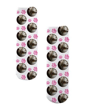 Customized Paw Print Socks for Men Women Pets, Gifts Ideas
