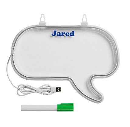Neon Style Writing Message Board, My Day Speech Bubble, For Teens, Gift Ideas, Bedroom Accessories.