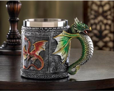 Legendary Dragon Mug Mythical Royal Serpentine, Halloween Party Home Decor, Gifts Ideas