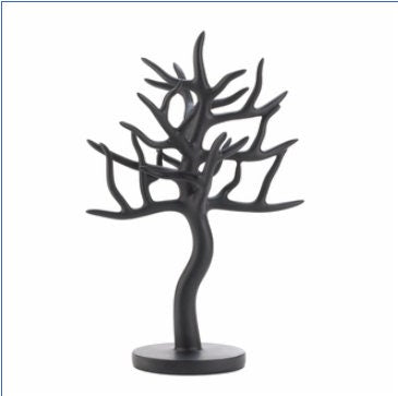 Stylish Black Oak Tree Jewelry Stand Organizer For Necklace, Earrings and Accessories, Women Gift Ideas
