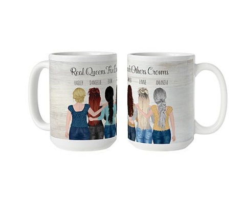 Personalized Quotes And Forever Friend's Name On A Mug, For Friendship Goals, Travel Buddies and Best Friends.