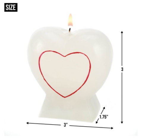 Romantic Tea Light Heart and Lips Candle, Design Perfect For Dinner Date Center table Decors, Valentine's Day, Anniversary, Pack of 12
