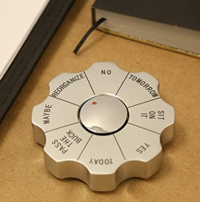 Creative Tabletop Decision Spinner With Customized Center Initials, Gifts For Him, Gift Ideas.