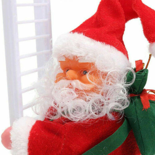 Electric Santa Claus Musical Toy Climbing Ladder Christmas Tree Christmas Gift Decor