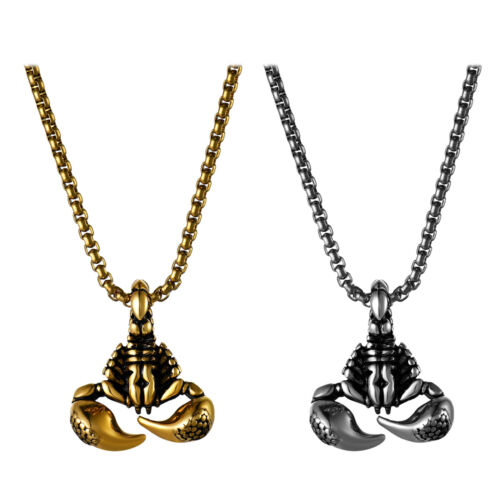 Men's Stainless Steel Scorpion King Scorpio Zodiac Boys Pendant