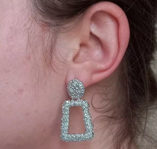 Vintage Geometric Earrings for Women Statement Earring Jewelry Carved