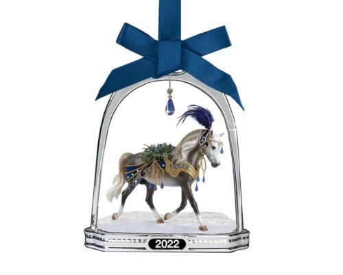 Christmas Snowbird Stirrup Horse Collectible Ornament