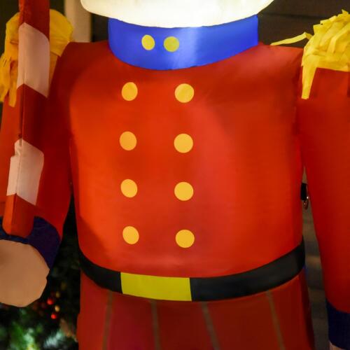 Inflatable Nut Cracker Blow-Up Toy Soldier LED Christmas Yard Decoration 6 FT