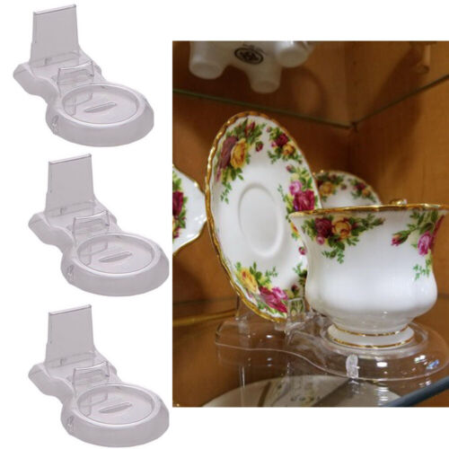Tea Cup and Saucer Display Stand Holder Teacup Acrylic 6pcs
