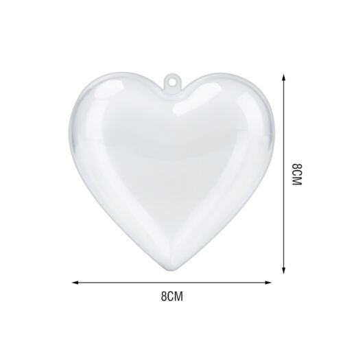 8cm Christmas Clear Balls Ornament Party