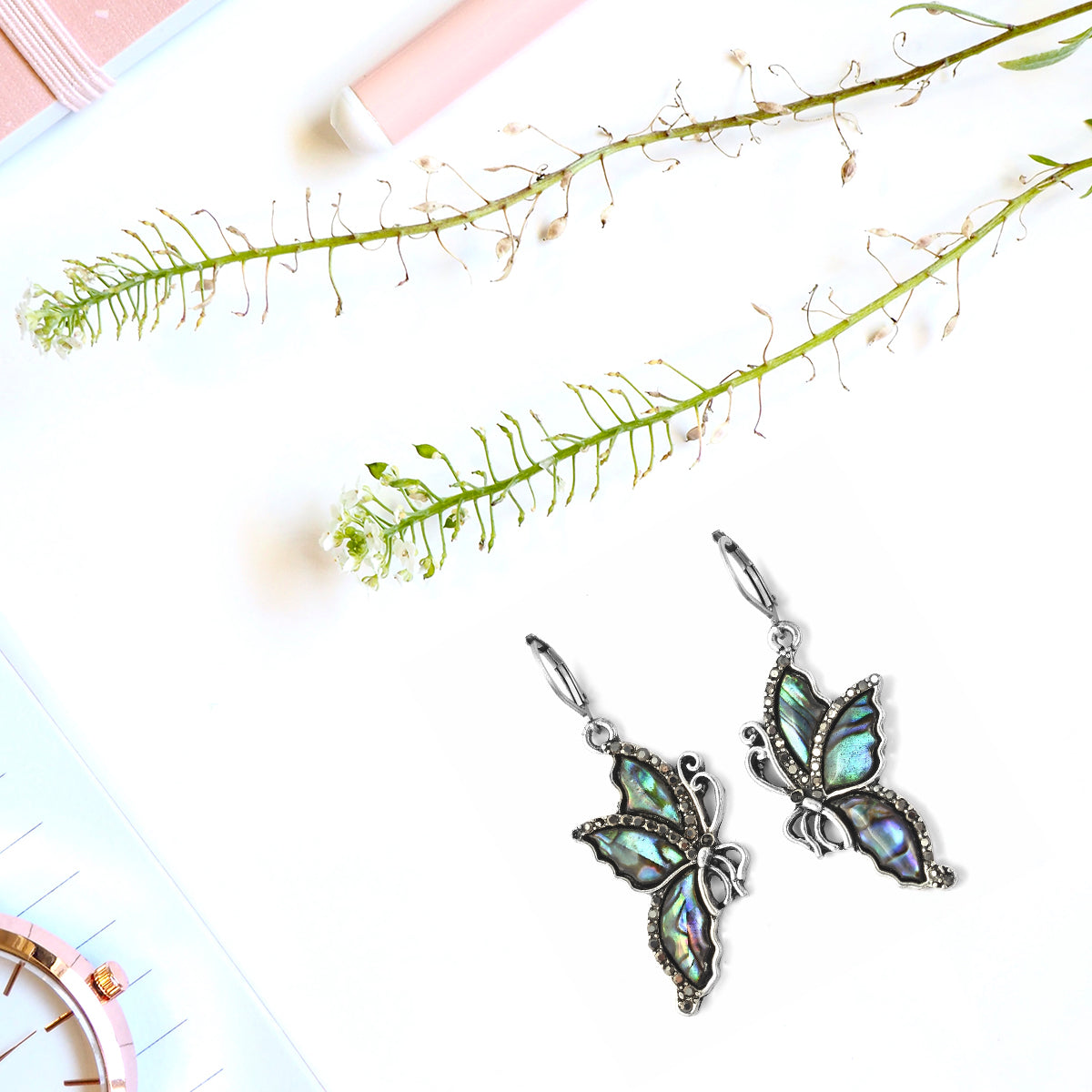 Butterfly Dangle Drop Earrings for Women