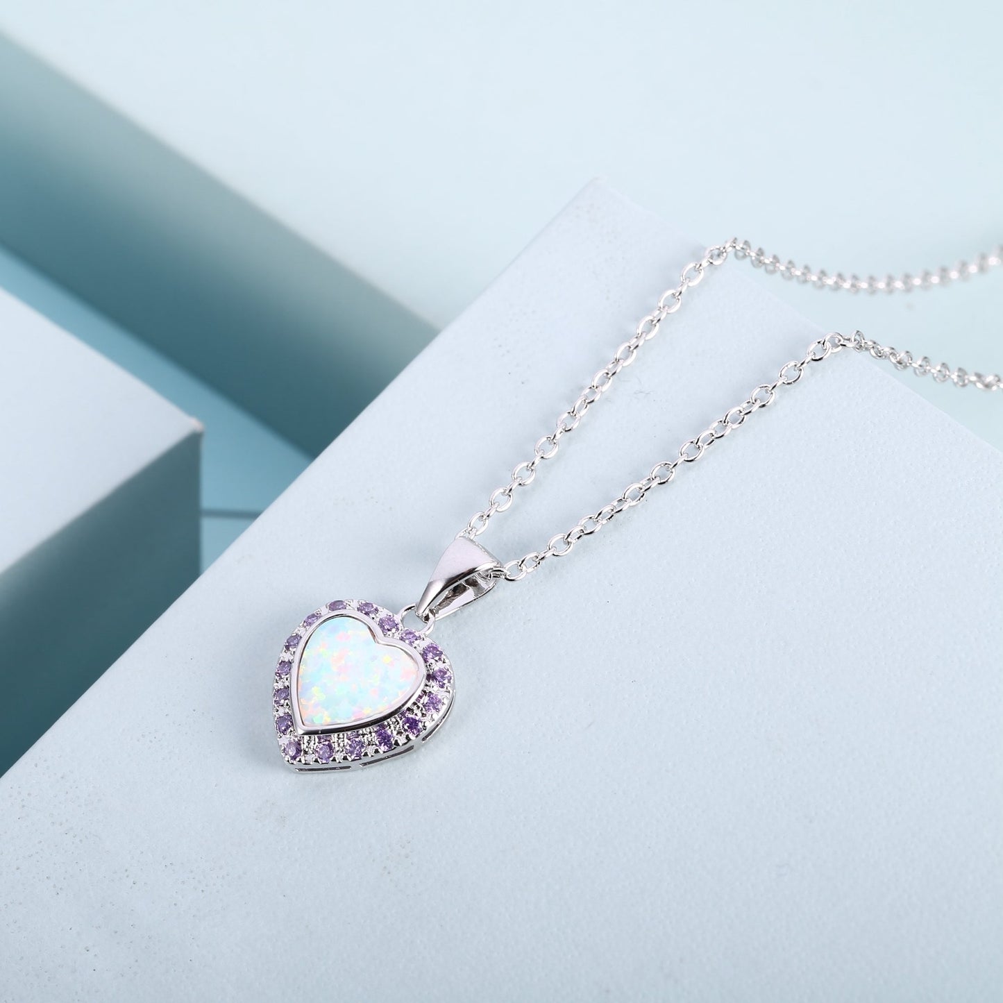 3 Carat Heart Necklace for Women