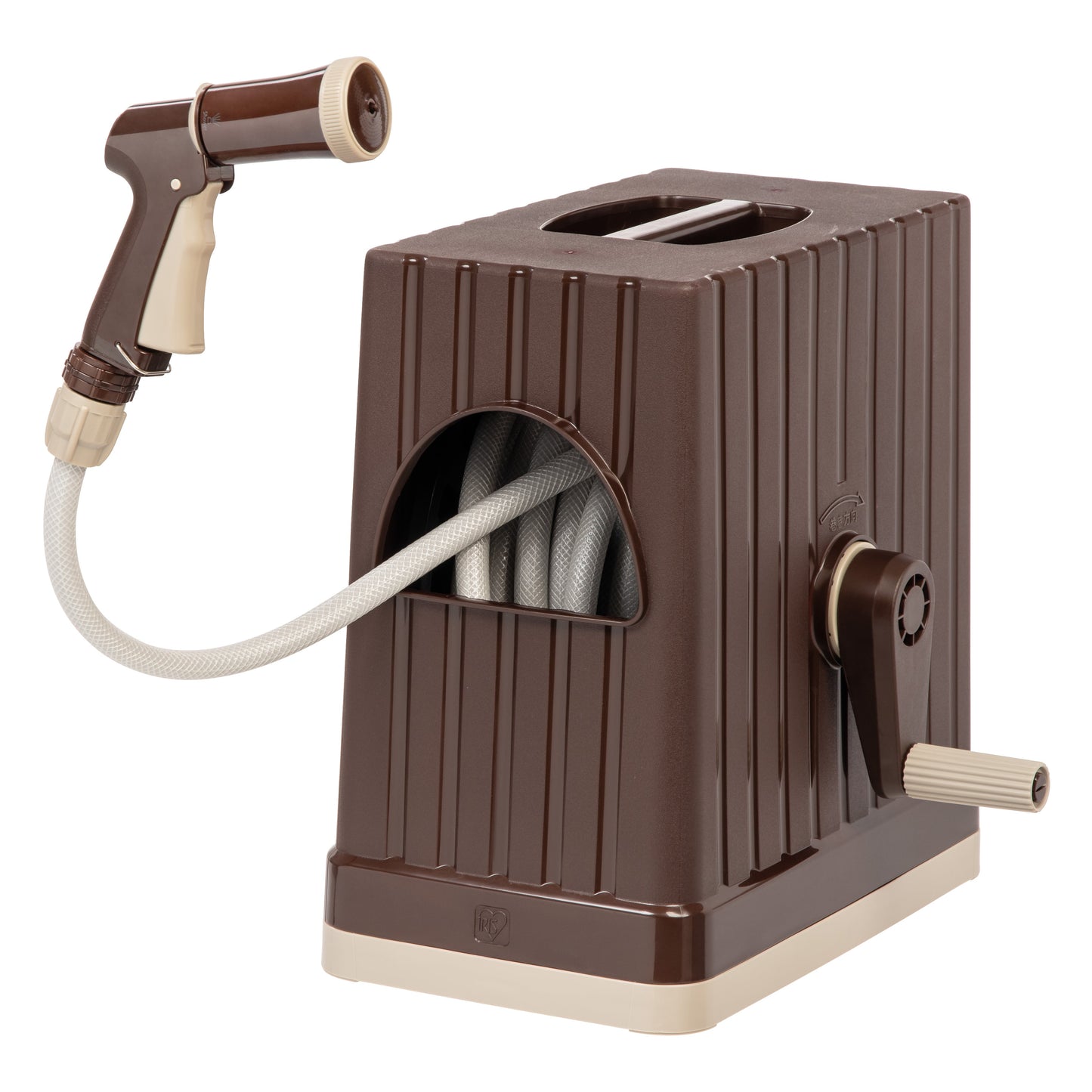 65.61 FT Hose Reel with Nozzle, Brown