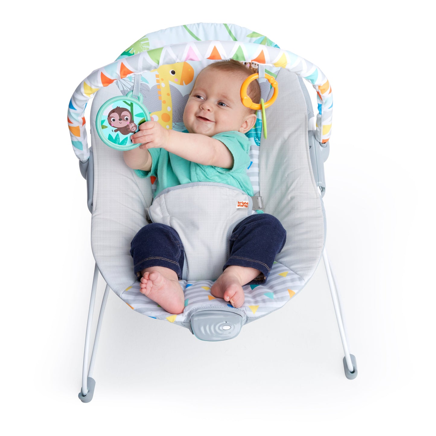 Vibrating Baby Bouncer with Toy bar