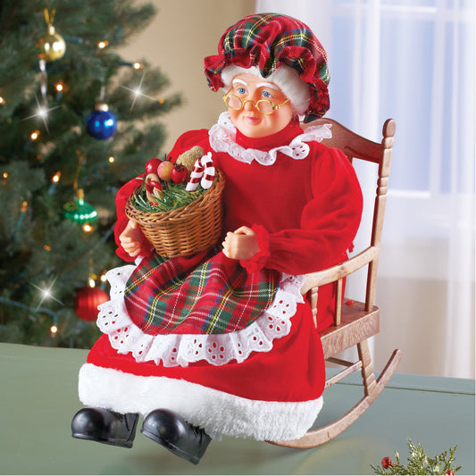 Musical Mrs. Claus Christmas Tabletop Decoration