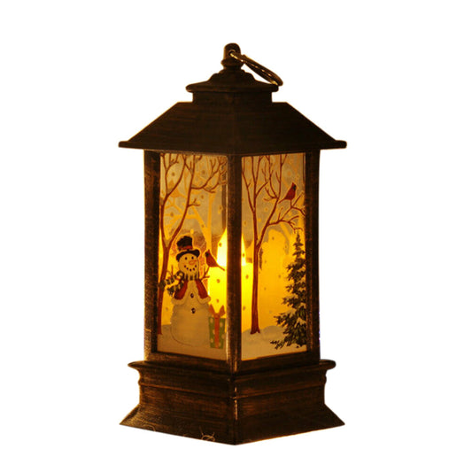 Christmas Vintage Castle Light Lantern Lamp Decoration