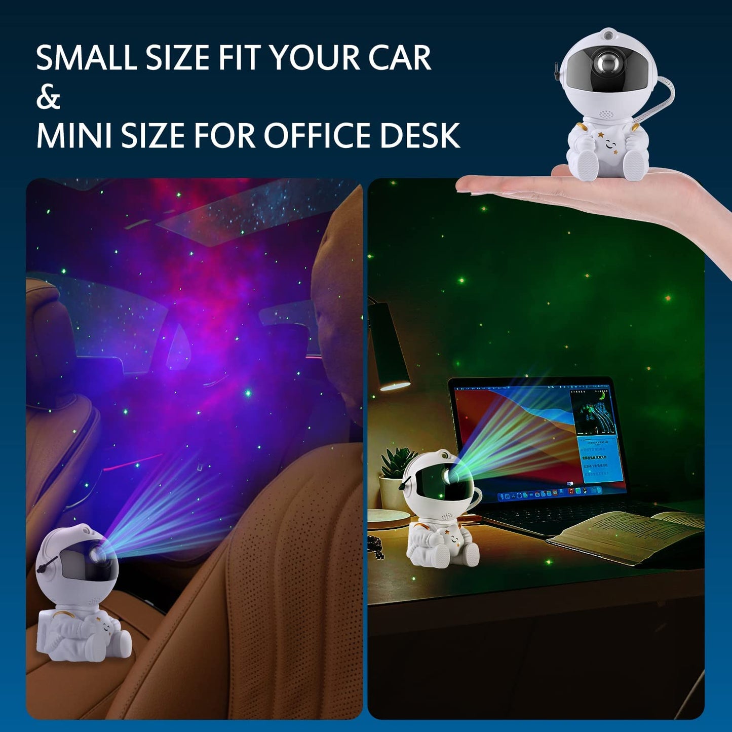 LED Astronaut Stars Projector Night Light