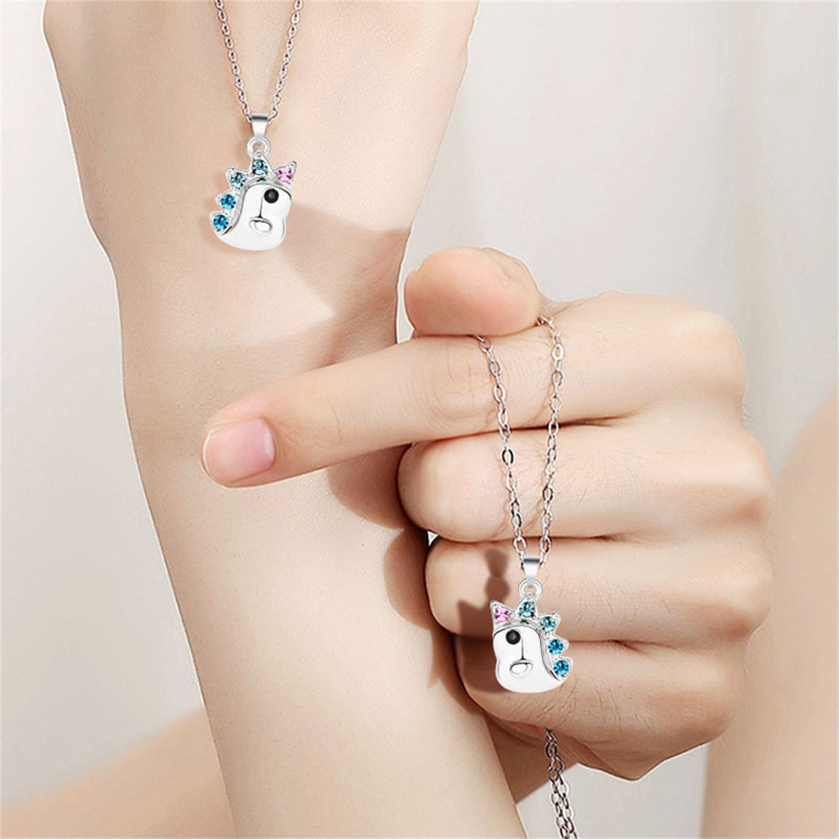 Unicorn Couple Necklace for Women/Men