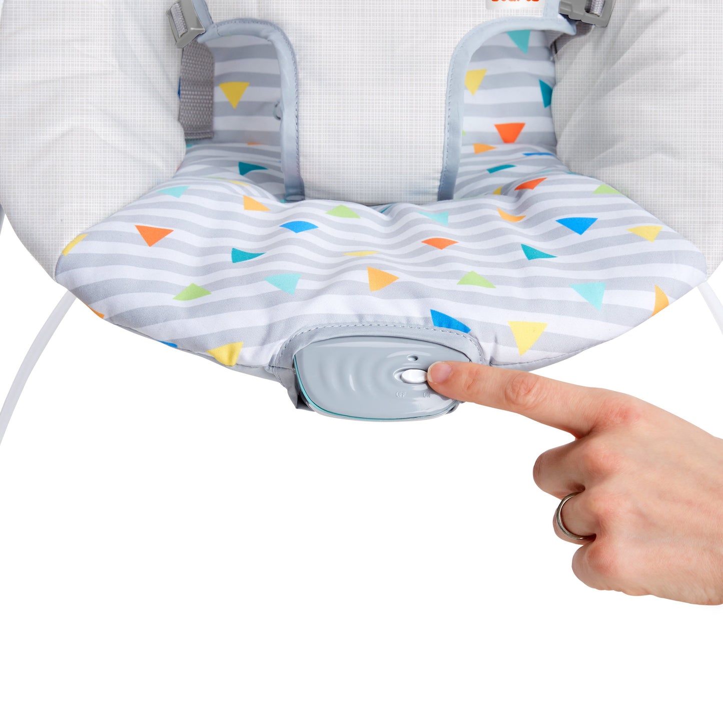 Vibrating Baby Bouncer with Toy bar