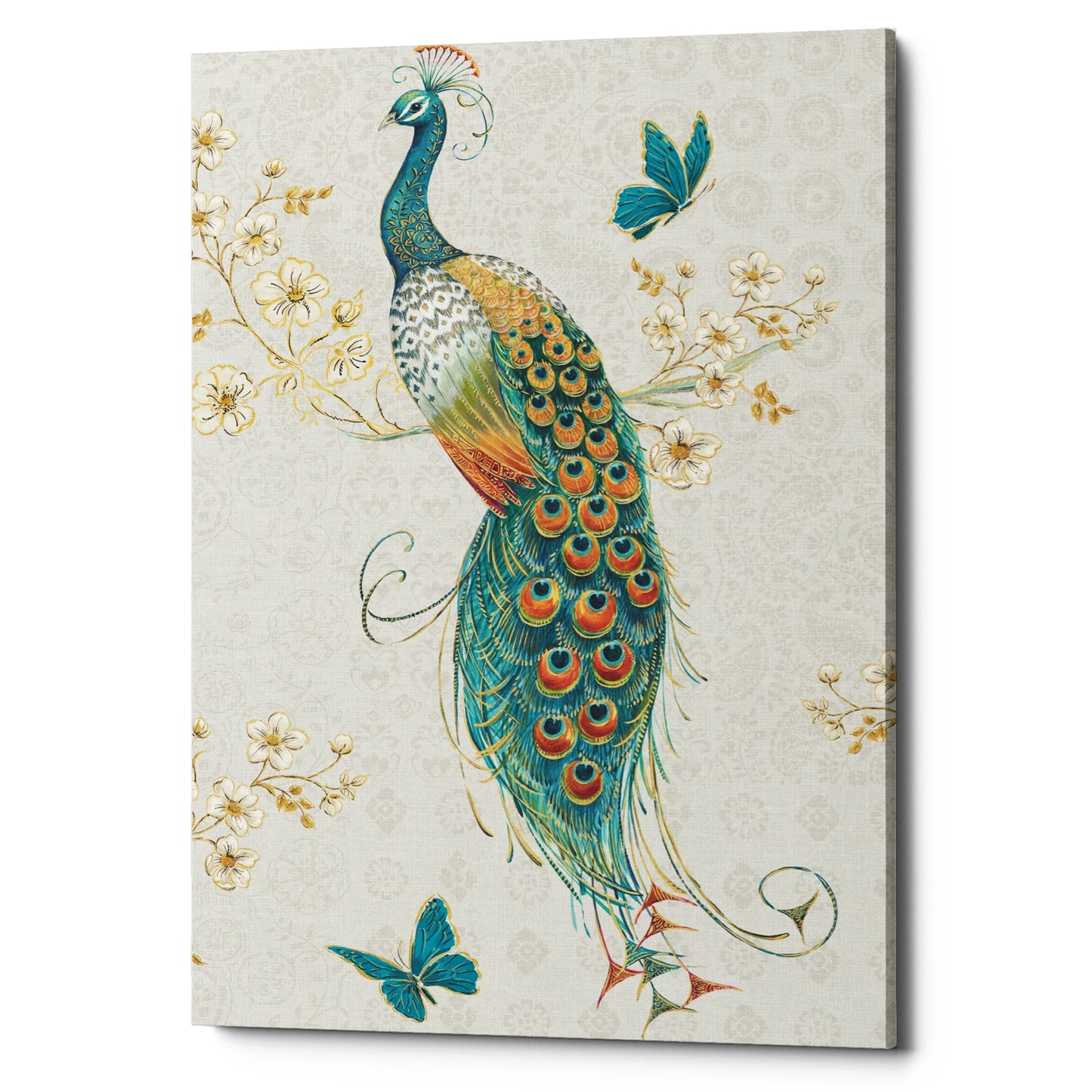 Epic Graffiti 'Ornate Peacock XA' Canvas Wall Art