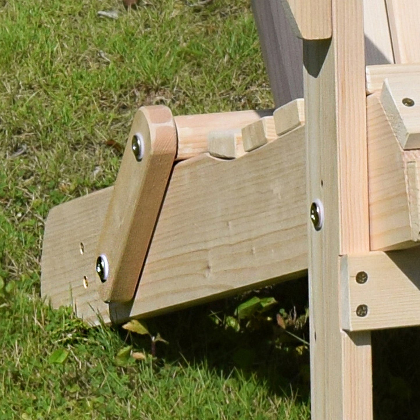 Folding Wood Adirondack Chair - Beige