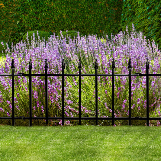 Black Powder Coated Steel Garden Border