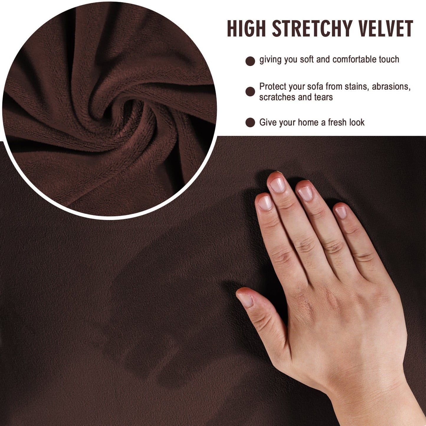 Sofa Covers for 3 Seaters (Base Cover Plus 3 Individual Cushion Covers)