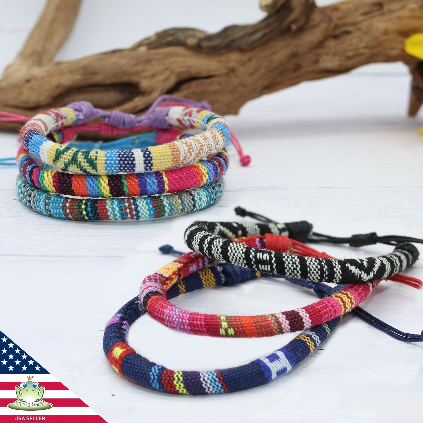 12 Pcs Unisex Adjustable Friendship Rope Bracelets