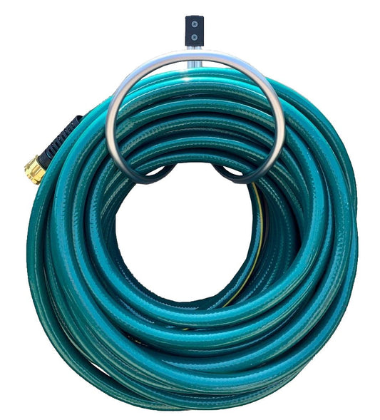 Hose Hanger Wall Mount Holds 25 to 125 feet of 3/4 inch Hose
