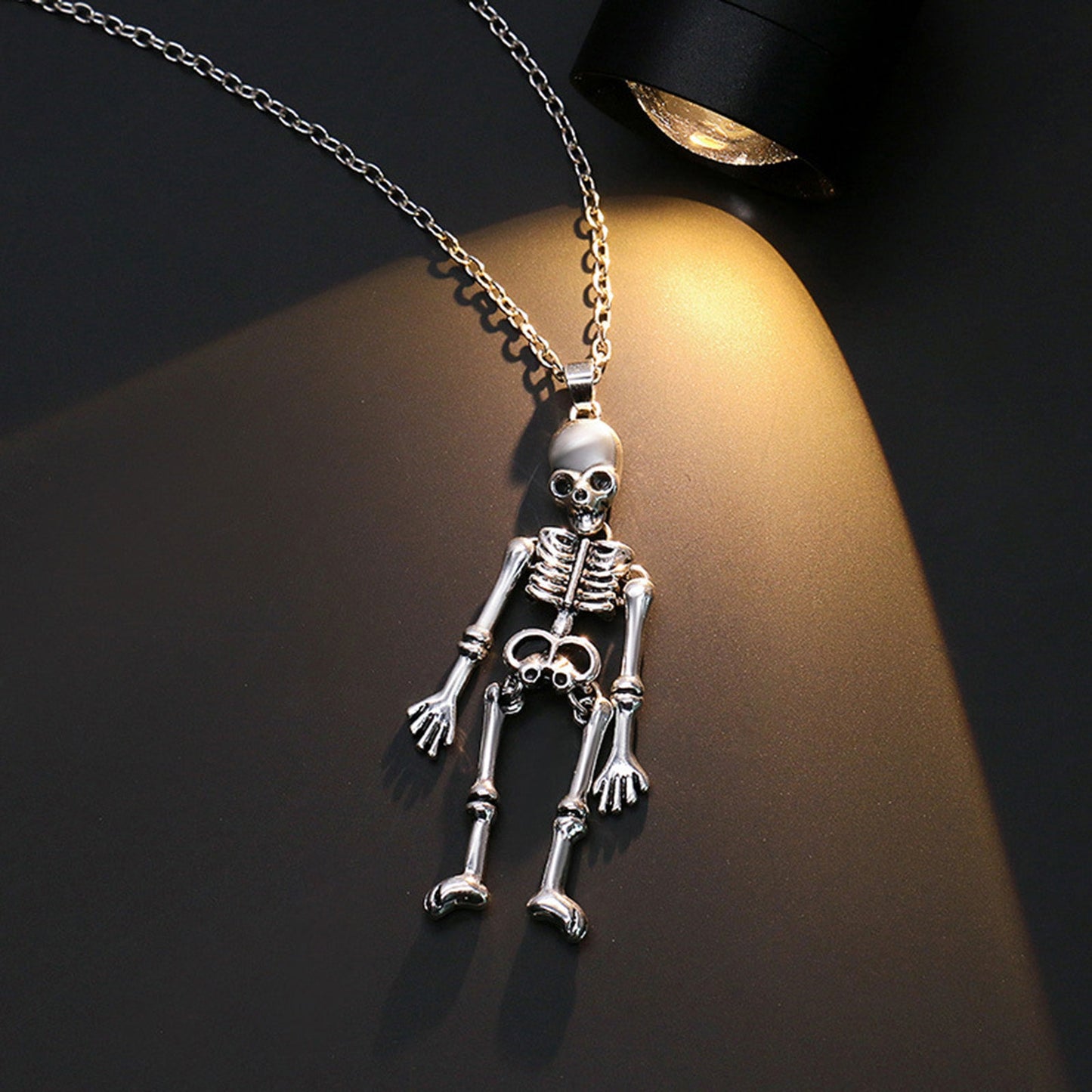 Retro Skeleton Ghost Necklaces for Couple