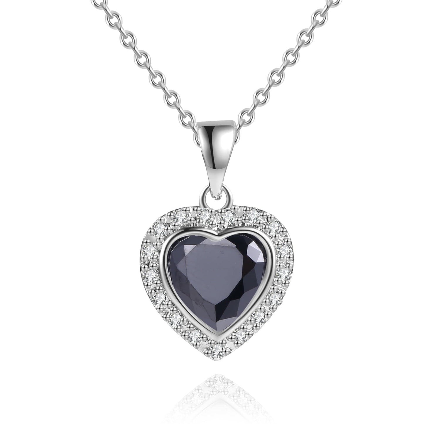 3 Carat Heart Necklace for Women